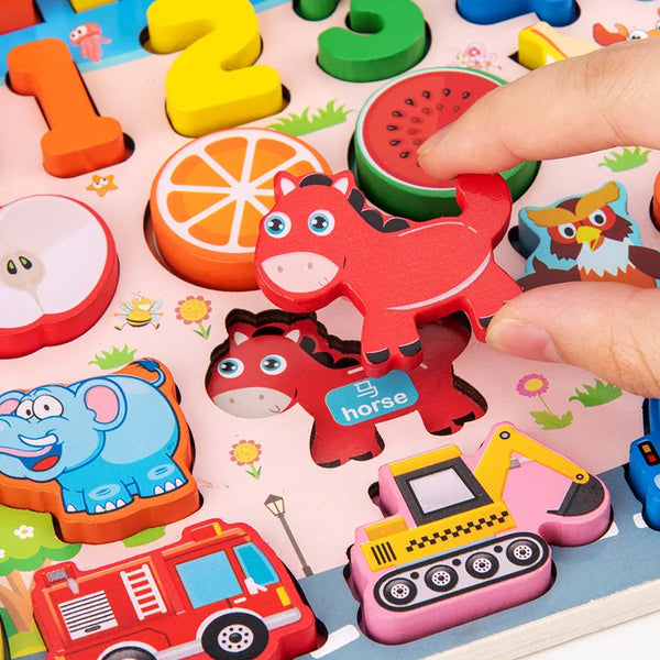 Montessori Magic Math Puzzle - Happy Bambino