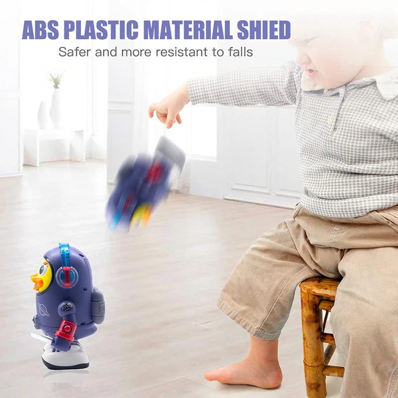 Dancing Duck Musical Toy | Interactive Light-Up Robot for Babies 6-12 Months | Educational Gift with Sounds and Lights