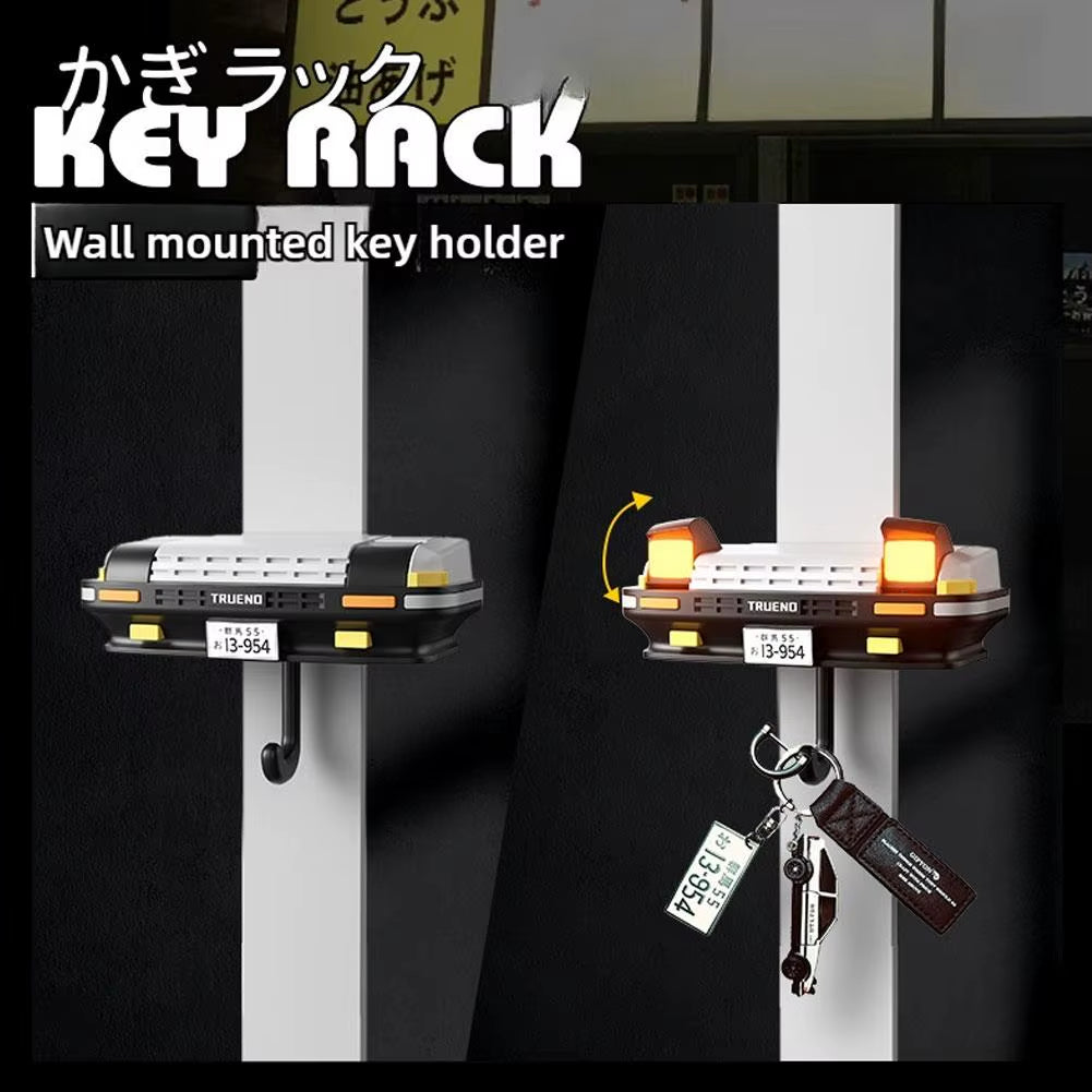 AE86 Car Headlight Key Holder Decor Creative Senior Key Hanger Wall-Mounted Home Key Hooks Room Wall Decoration Enthusiasts Gift