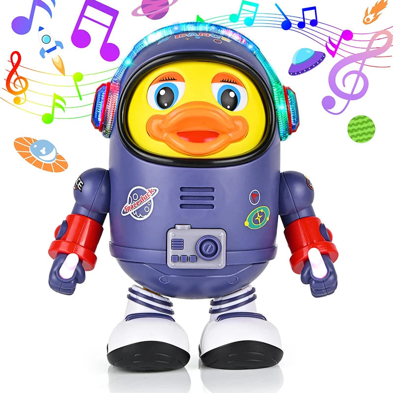 Dancing Duck Musical Toy | Interactive Light-Up Robot for Babies 6-12 Months | Educational Gift with Sounds and Lights