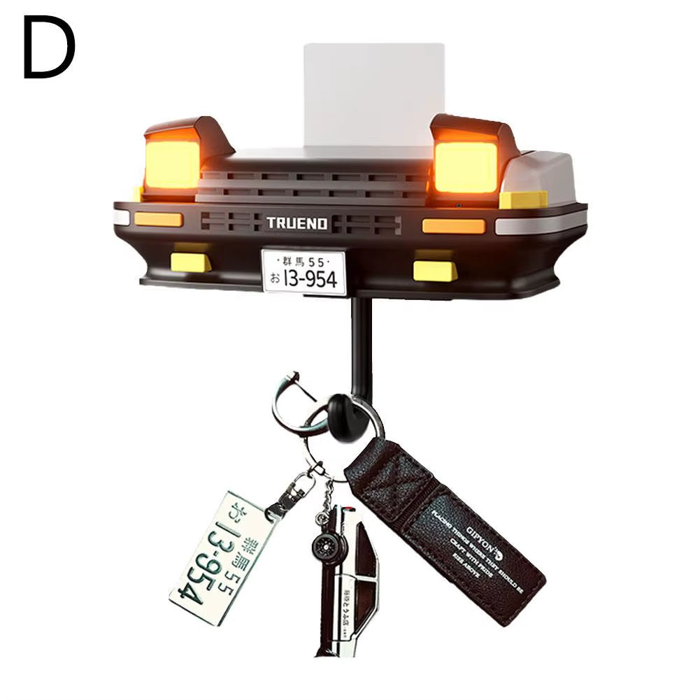 AE86 Car Headlight Key Holder Decor Creative Senior Key Hanger Wall-Mounted Home Key Hooks Room Wall Decoration Enthusiasts Gift