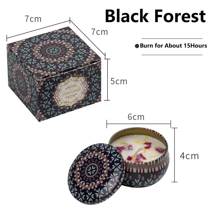 Vintage Scented Soy Wax Candles – 1/4PCS Flower Fragrance Candle Jars for Gifts & Home Decor
