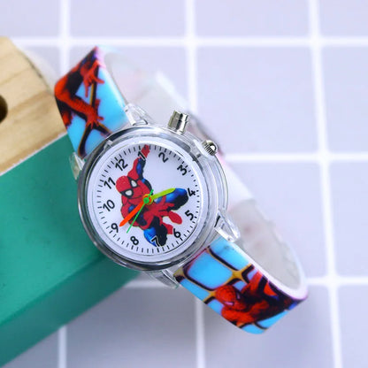 Disney Princess Elsa Kids Watches Girls Silicone Strap Cartoon Luminous Light Children Wrist Watch Toys Clock reloj infantil - Happy Bambino