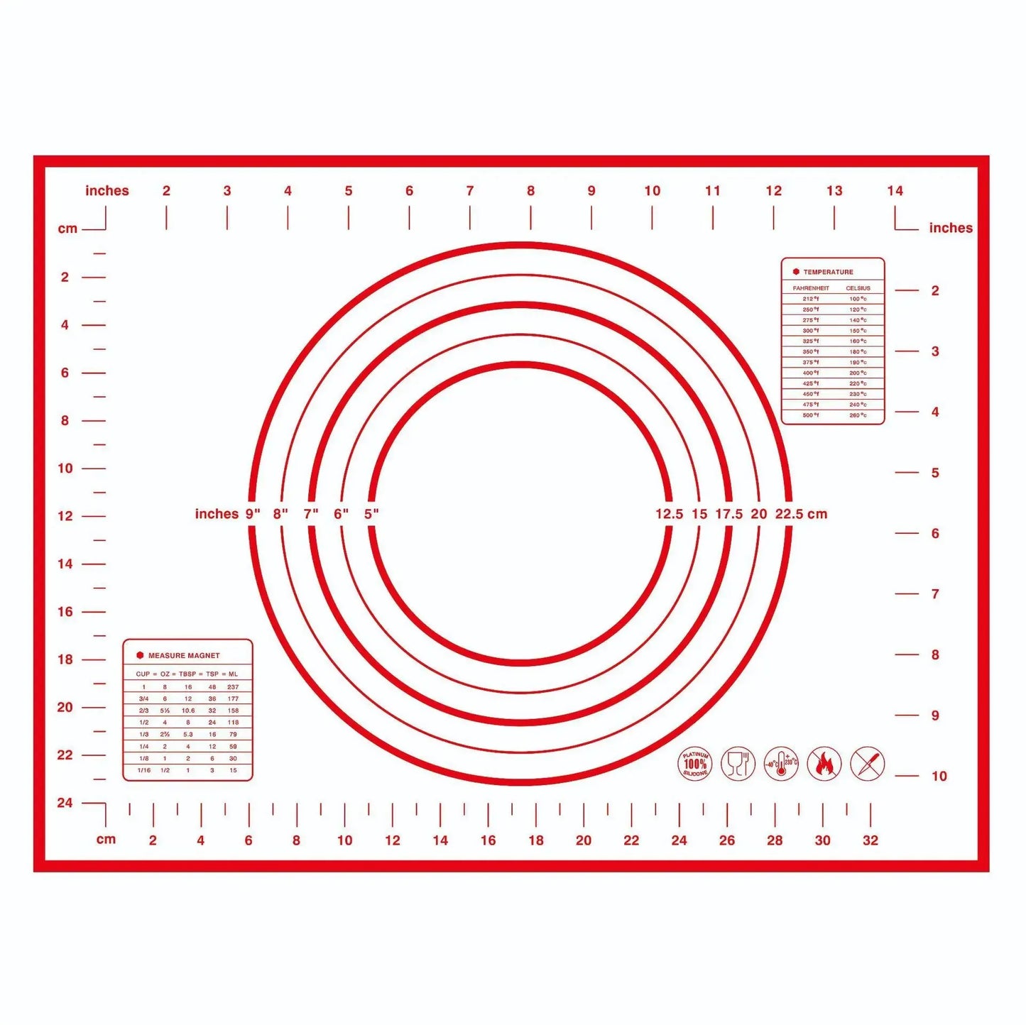 1PCS Kneading Dough Mat Silicone Baking Mat Pizza Cake Dough Maker Kitchen Cooking Grill Gadgets Bakeware - Happy Bambino