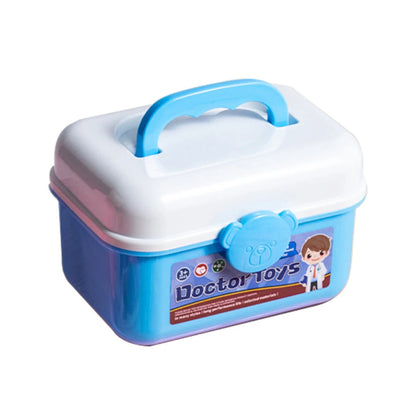 WizKidz Doctor Nurse Role Play Set Medical Tools With Stethoscope & Injectors In A Pretend Play Trolley Box Ideal Gift for Kids - Happy Bambino