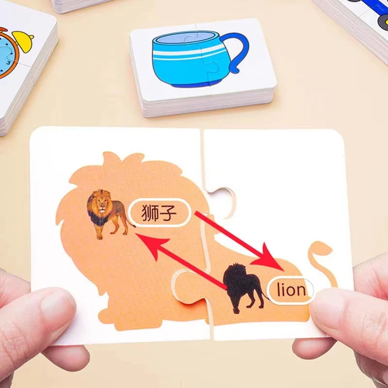 Baby Puzzle Montessori Educational Toys Wood 3D Puzzle Games Iron Box children Puzzles Jigsaw Wooden Puzzles For Kids 2 3 4 Year - Happy Bambino