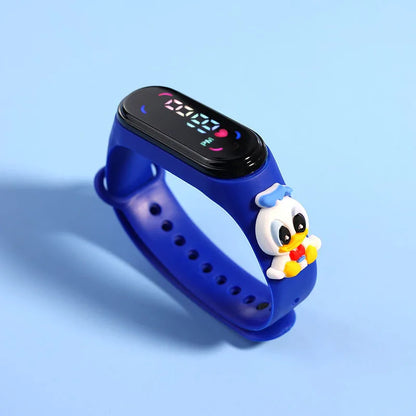 Fashion Mickey Children Watches For Girls Electronic Bracelet Sports Touch LED Spiderman Doll Kids Watch Women Waterproof Clock - Happy Bambino