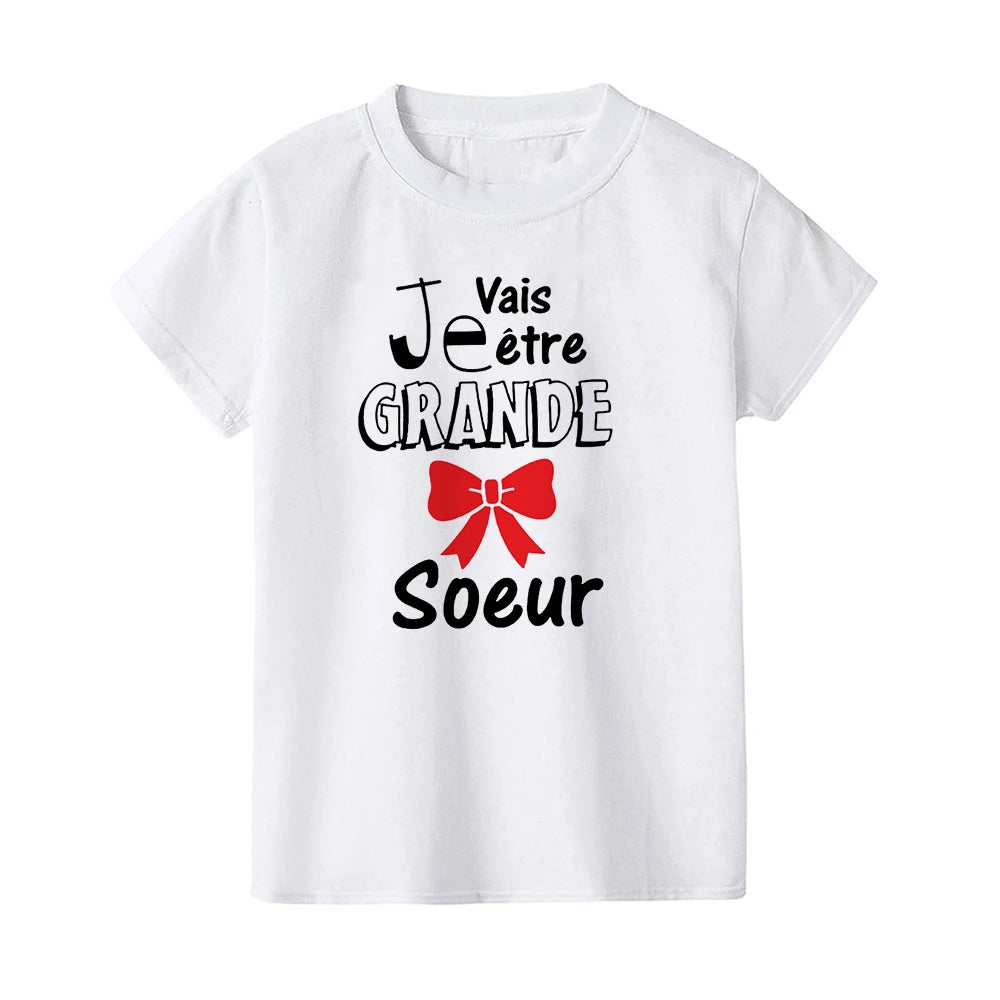 Future Big Brother/sister In The World Kids T-shirt  Baby Announcement Pregnancy Child T Shirt Summer Boys Girls Clothes Gifts - Happy Bambino
