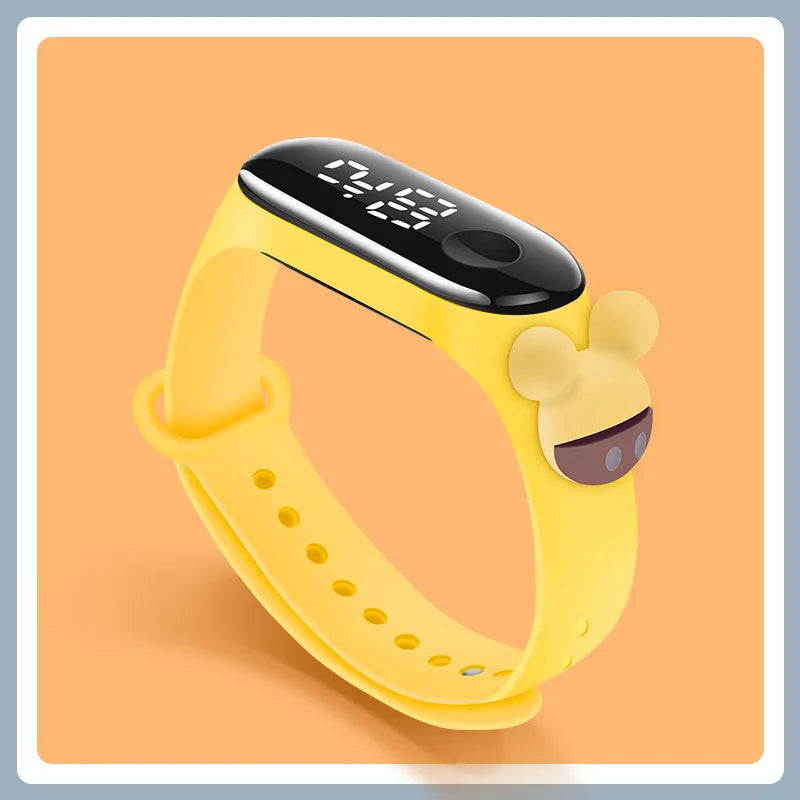 Fashion Mickey Children Watches For Girls Electronic Bracelet Sports Touch LED Spiderman Doll Kids Watch Women Waterproof Clock - Happy Bambino