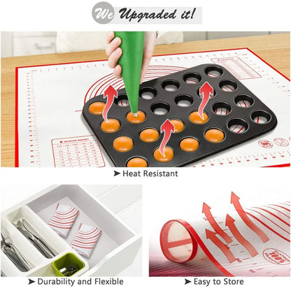 1PCS Kneading Dough Mat Silicone Baking Mat Pizza Cake Dough Maker Kitchen Cooking Grill Gadgets Bakeware - Happy Bambino