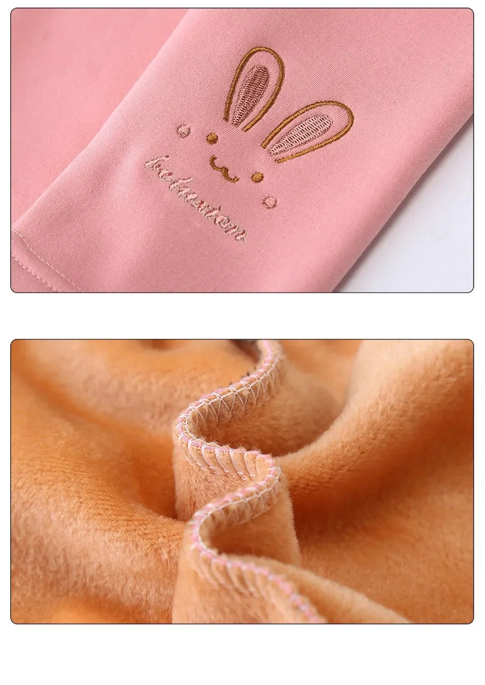 Clearance_3-8 Years Girl Leggings Baby Bunny Pants Kids Autumn Winter Thermal Tights Children Fleece Lined Fashion Trousers Casu - Happy Bambino