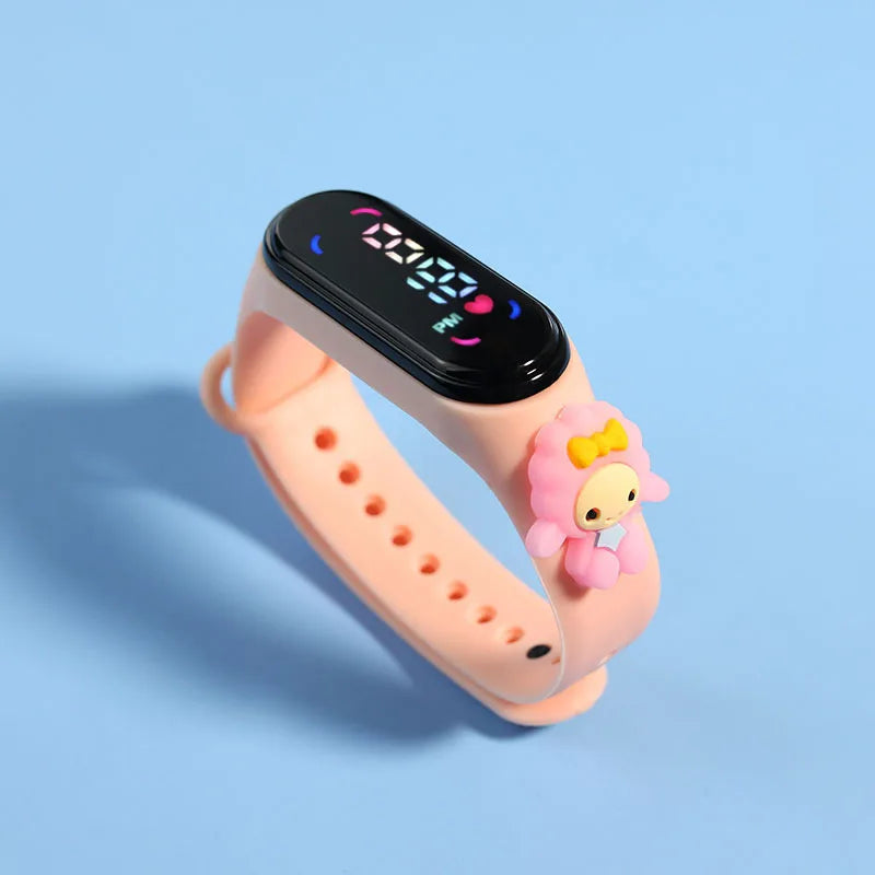 Fashion Mickey Children Watches For Girls Electronic Bracelet Sports Touch LED Spiderman Doll Kids Watch Women Waterproof Clock - Happy Bambino