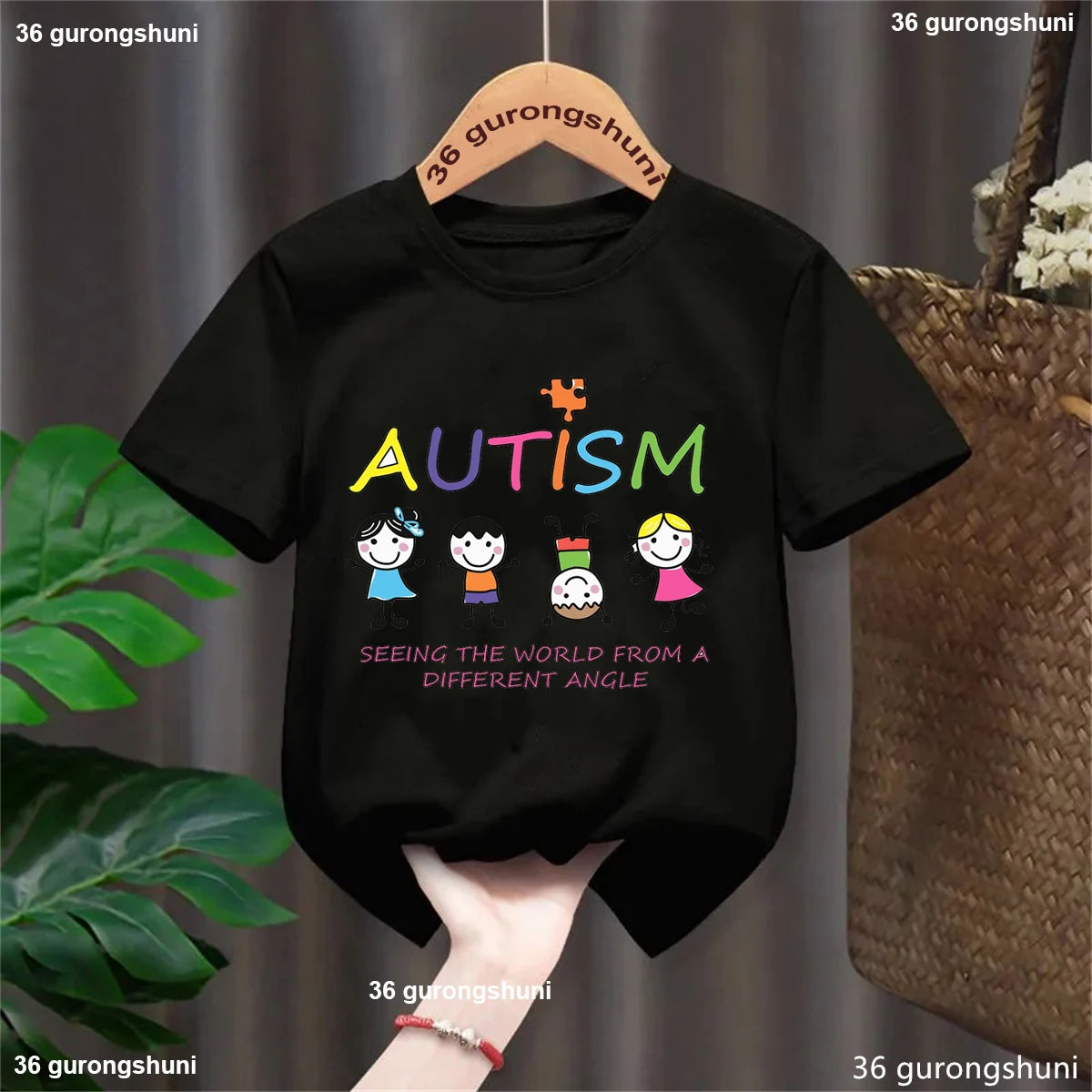 Autism Seeing The World From A Different Angle , Autistic Children Tshirt, Understanding And Supporting Autistic Toddler Tshirts - Happy Bambino