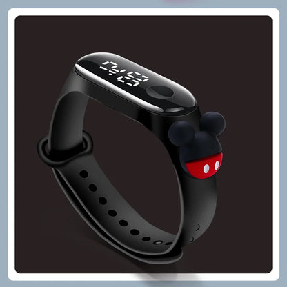 Fashion Mickey Children Watches For Girls Electronic Bracelet Sports Touch LED Spiderman Doll Kids Watch Women Waterproof Clock - Happy Bambino