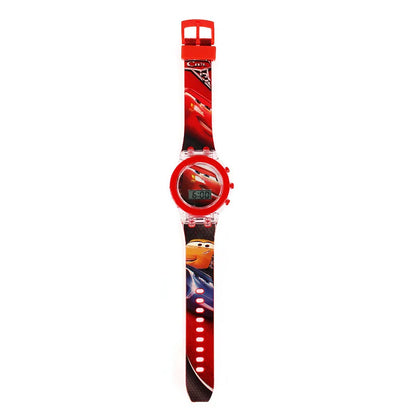 Flash Light Spiderman Kids Watches For Boys Cartoon Hello Kitty Mickey Children Watch Girls Student Clock Gifts free shipping - Happy Bambino