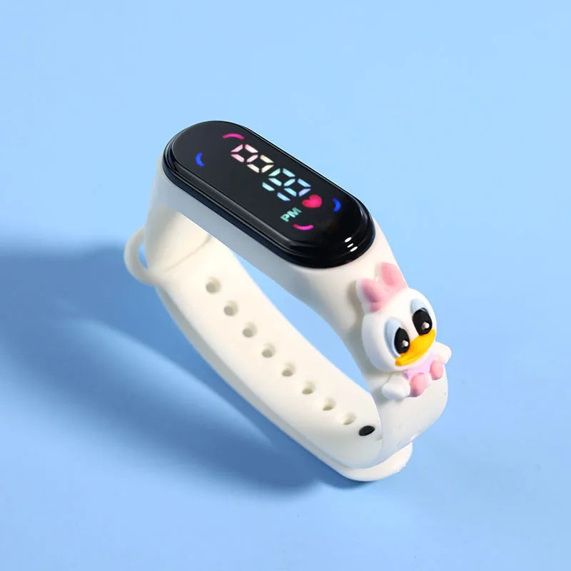 Fashion Mickey Children Watches For Girls Electronic Bracelet Sports Touch LED Spiderman Doll Kids Watch Women Waterproof Clock - Happy Bambino