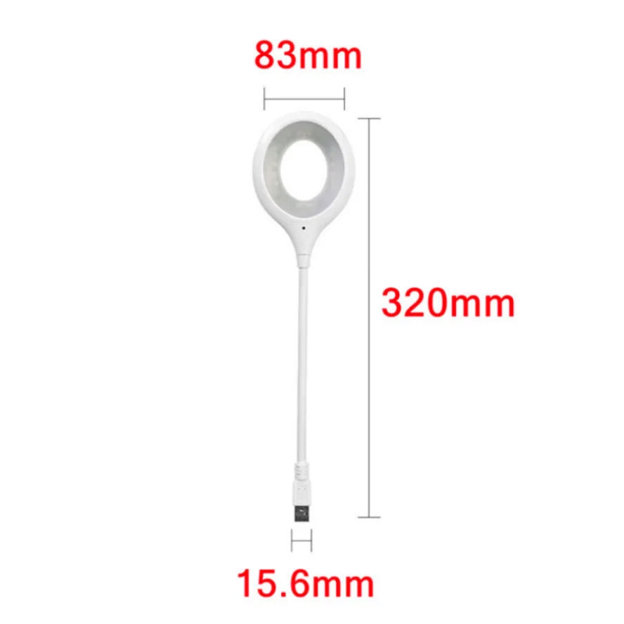 USB LED Desk Lamp – Eye-Care Reading Light with 360° Flexible Neck, Flicker-Free, Energy-Saving, Portable Light for Home, Office, Study & Laptop Use