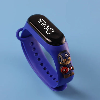 Fashion Mickey Children Watches For Girls Electronic Bracelet Sports Touch LED Spiderman Doll Kids Watch Women Waterproof Clock - Happy Bambino