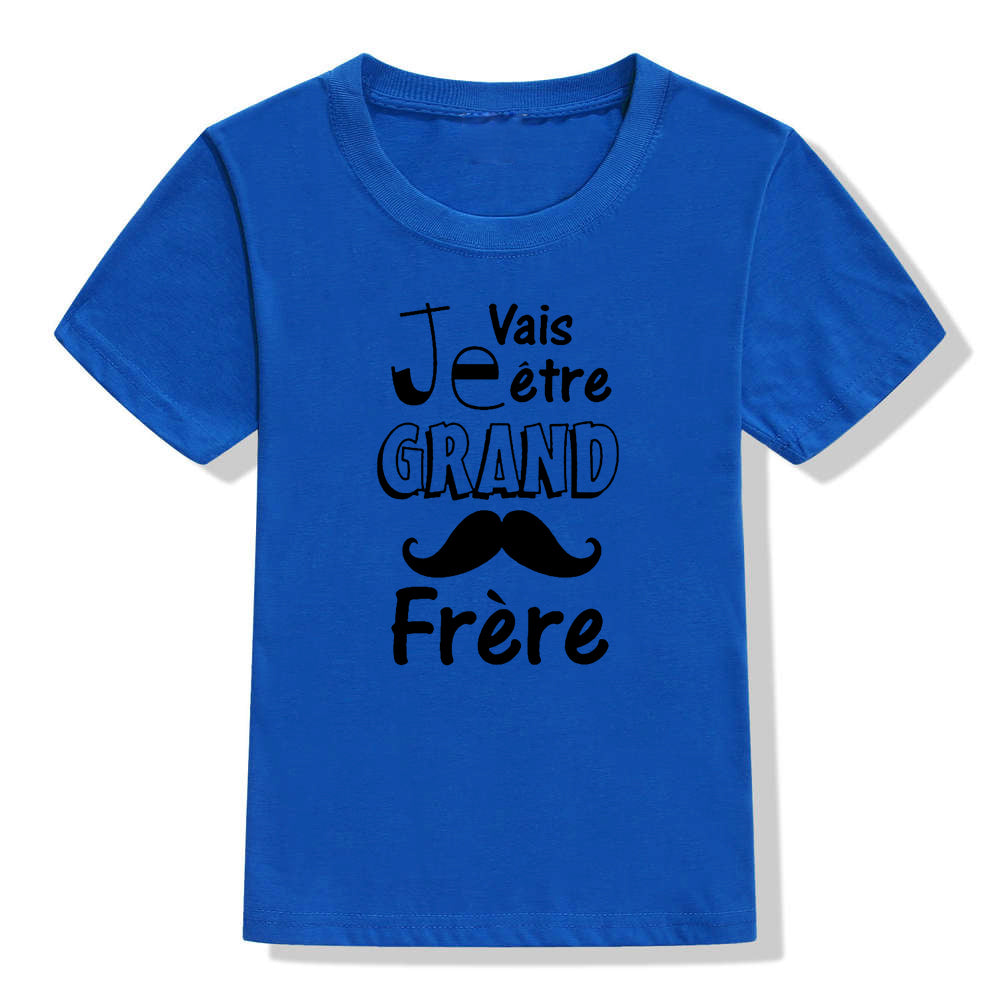 Future Big Brother/sister In The World Kids T-shirt  Baby Announcement Pregnancy Child T Shirt Summer Boys Girls Clothes Gifts - Happy Bambino