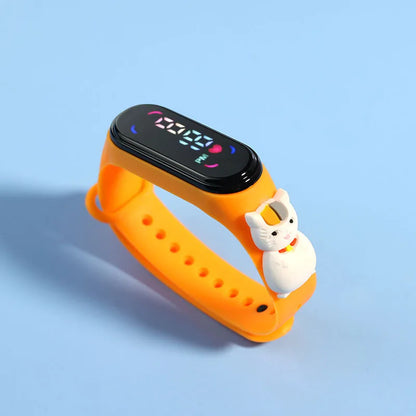 Fashion Mickey Children Watches For Girls Electronic Bracelet Sports Touch LED Spiderman Doll Kids Watch Women Waterproof Clock - Happy Bambino
