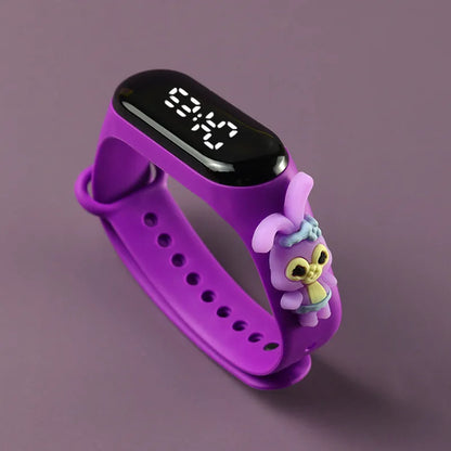Fashion Mickey Children Watches For Girls Electronic Bracelet Sports Touch LED Spiderman Doll Kids Watch Women Waterproof Clock - Happy Bambino
