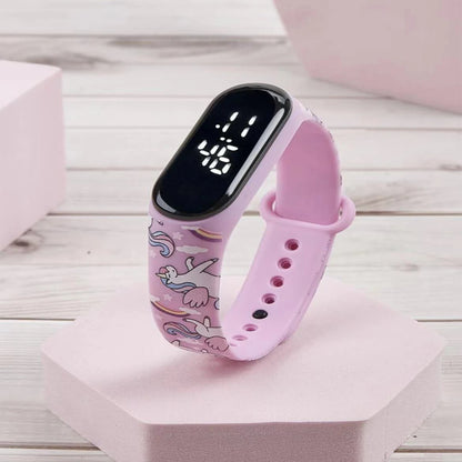 New Cartoon LED Figure Watch Children's Student Bracelet Watch Touch Electronic Watch - Happy Bambino