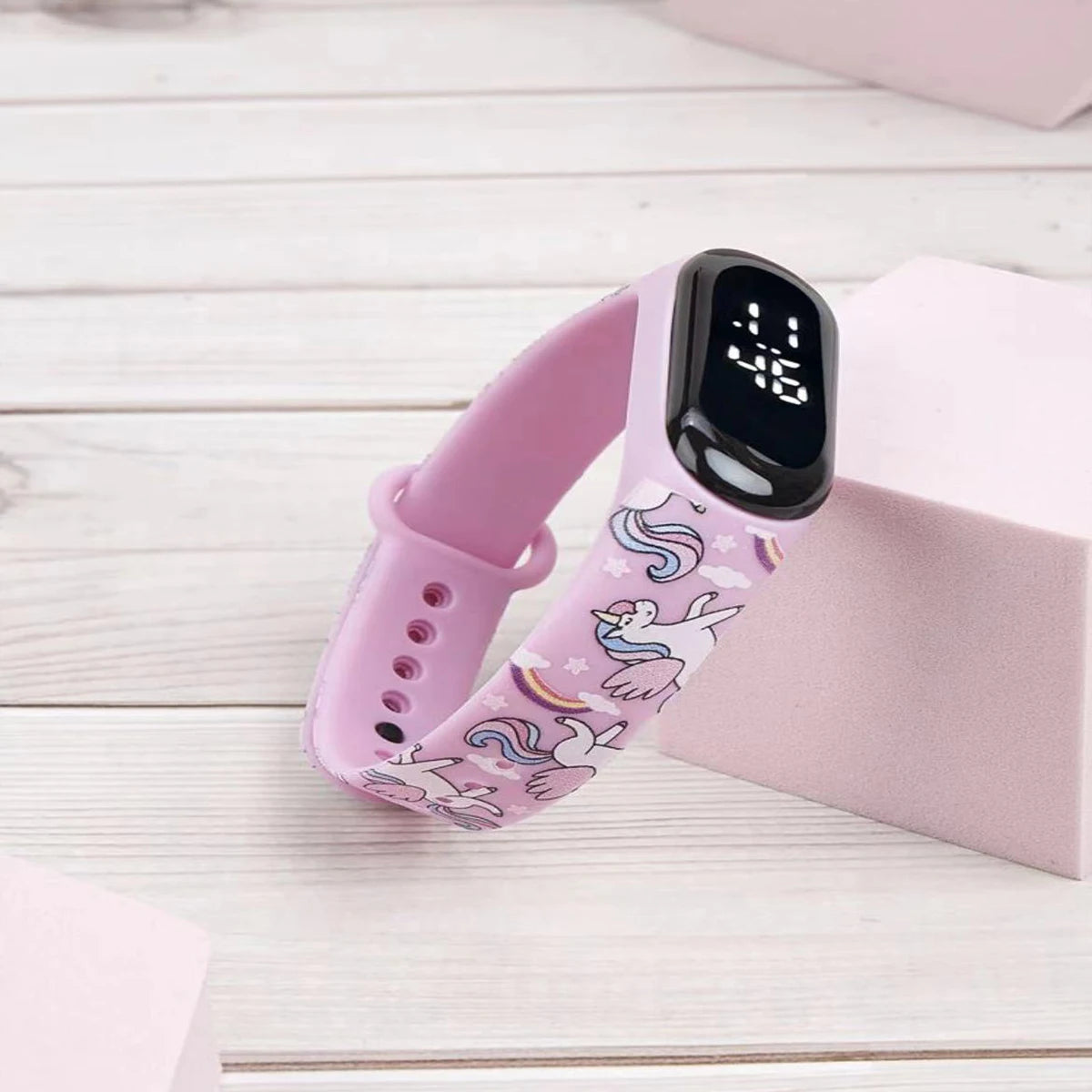 New Cartoon LED Figure Watch Children's Student Bracelet Watch Touch Electronic Watch - Happy Bambino