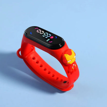 Fashion Mickey Children Watches For Girls Electronic Bracelet Sports Touch LED Spiderman Doll Kids Watch Women Waterproof Clock - Happy Bambino