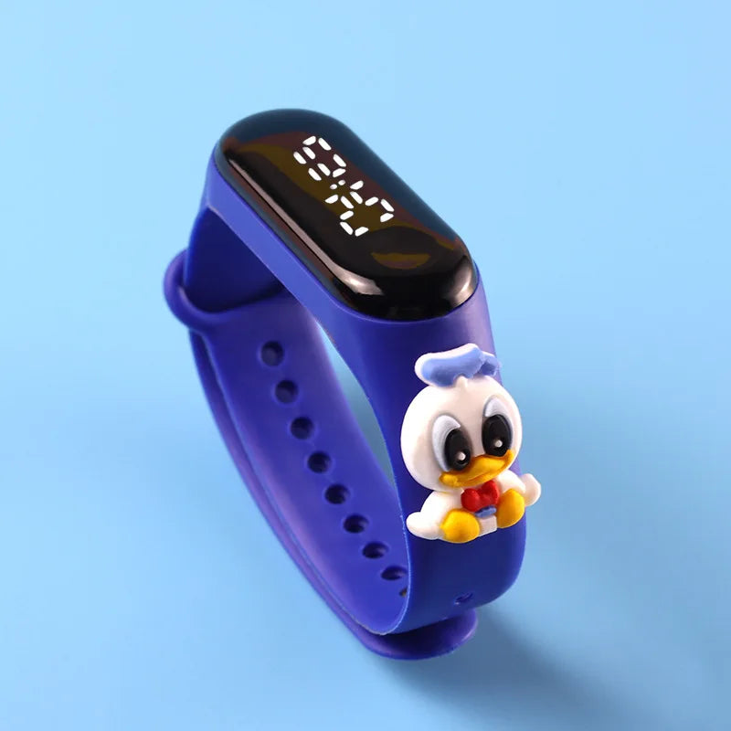 Fashion Mickey Children Watches For Girls Electronic Bracelet Sports Touch LED Spiderman Doll Kids Watch Women Waterproof Clock - Happy Bambino