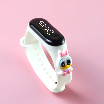 Fashion Mickey Children Watches For Girls Electronic Bracelet Sports Touch LED Spiderman Doll Kids Watch Women Waterproof Clock - Happy Bambino