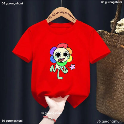 New T-Shirt For Boys/Girls Cartoon Dandys World Print T-Shirt Kids Fashion Trend Boys/Girls Universal Clothes Summer Baby Tshirt - Happy Bambino