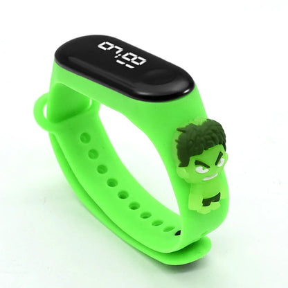 Fashion Mickey Children Watches For Girls Electronic Bracelet Sports Touch LED Spiderman Doll Kids Watch Women Waterproof Clock - Happy Bambino