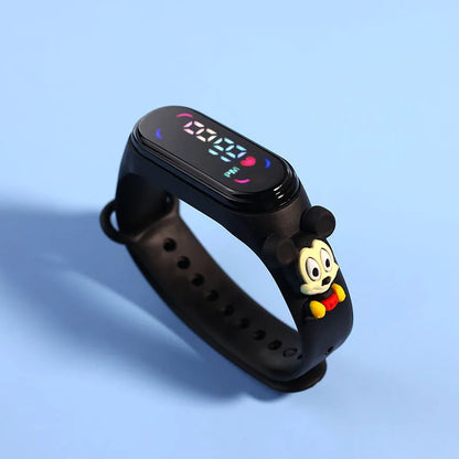 Fashion Mickey Children Watches For Girls Electronic Bracelet Sports Touch LED Spiderman Doll Kids Watch Women Waterproof Clock - Happy Bambino