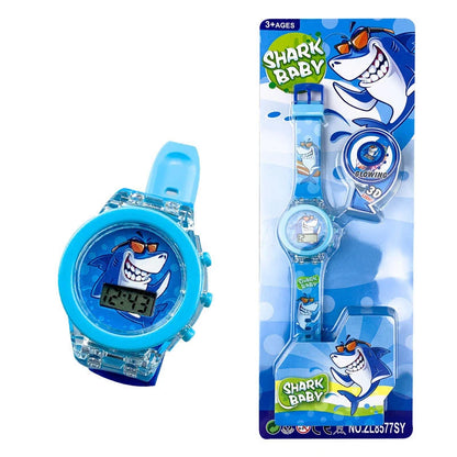 Flash Light Spiderman Kids Watches For Boys Cartoon Hello Kitty Mickey Children Watch Girls Student Clock Gifts free shipping - Happy Bambino
