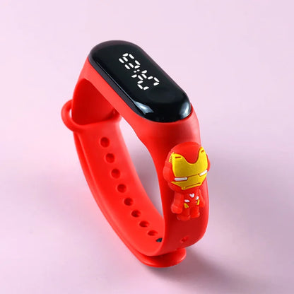 Fashion Mickey Children Watches For Girls Electronic Bracelet Sports Touch LED Spiderman Doll Kids Watch Women Waterproof Clock - Happy Bambino