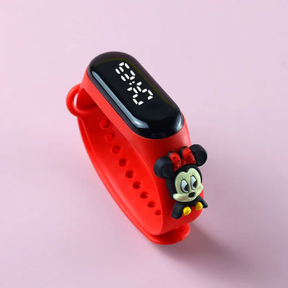Fashion Mickey Children Watches For Girls Electronic Bracelet Sports Touch LED Spiderman Doll Kids Watch Women Waterproof Clock - Happy Bambino