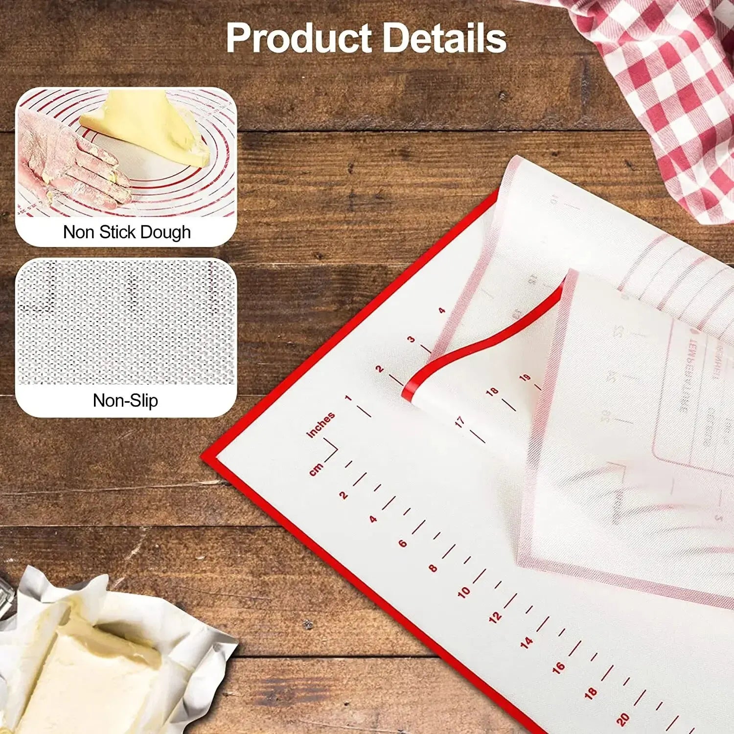 1PCS Kneading Dough Mat Silicone Baking Mat Pizza Cake Dough Maker Kitchen Cooking Grill Gadgets Bakeware - Happy Bambino