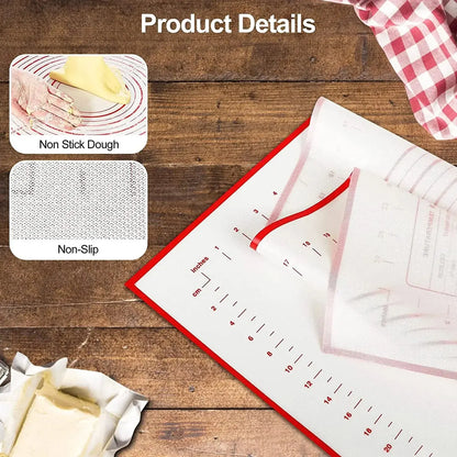 1PCS Kneading Dough Mat Silicone Baking Mat Pizza Cake Dough Maker Kitchen Cooking Grill Gadgets Bakeware - Happy Bambino
