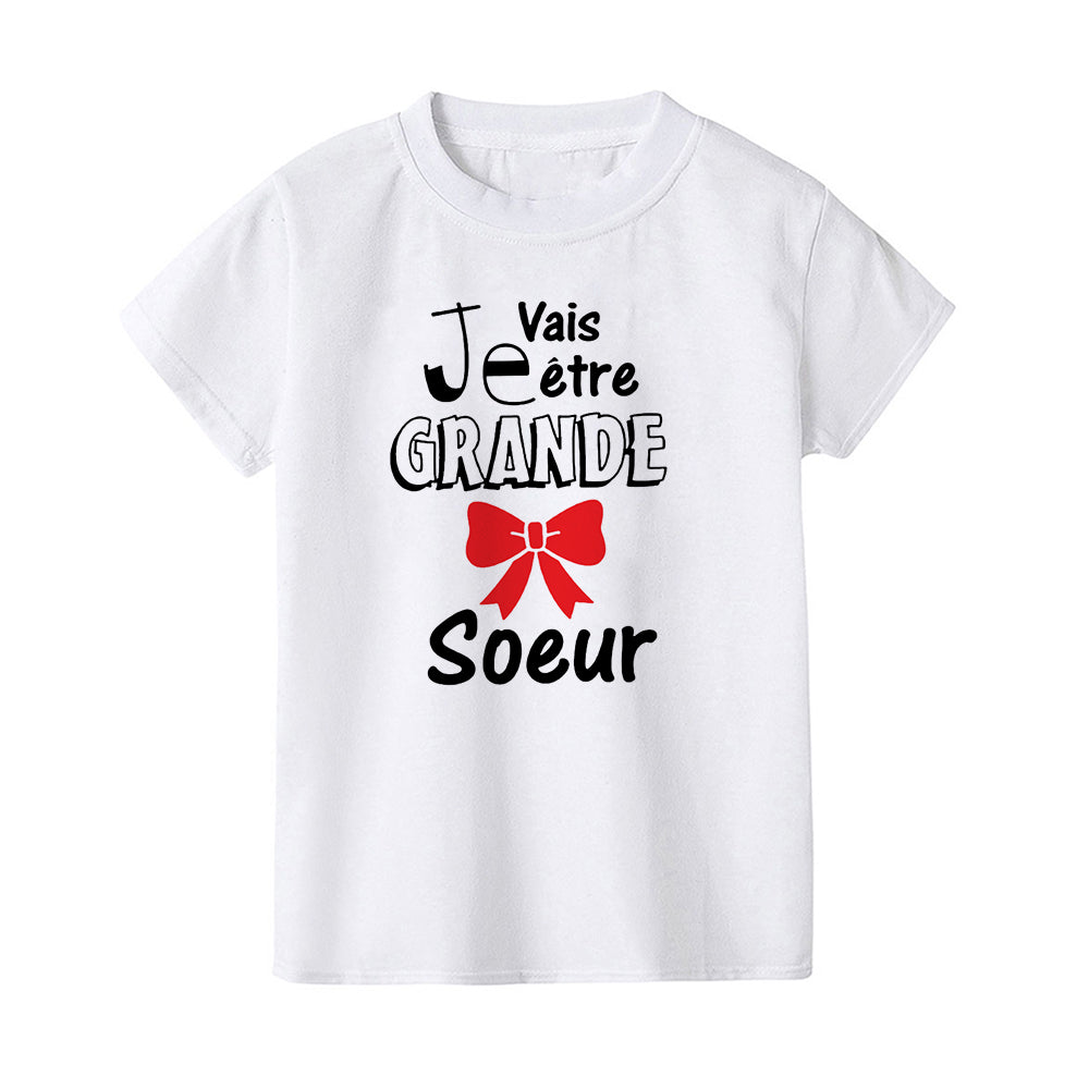 Future Big Brother/sister In The World Kids T-shirt  Baby Announcement Pregnancy Child T Shirt Summer Boys Girls Clothes Gifts - Happy Bambino