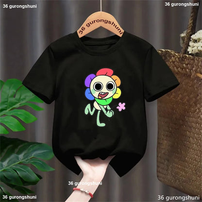 New T-Shirt For Boys/Girls Cartoon Dandys World Print T-Shirt Kids Fashion Trend Boys/Girls Universal Clothes Summer Baby Tshirt - Happy Bambino