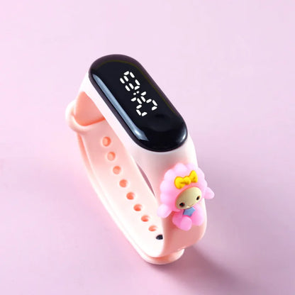 Fashion Mickey Children Watches For Girls Electronic Bracelet Sports Touch LED Spiderman Doll Kids Watch Women Waterproof Clock - Happy Bambino