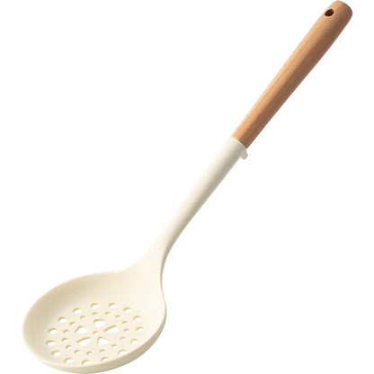 NEW Silicone Spatula Non Stick Pan Wooden Handle Silicone Vegetable Heat-resistant Silicone Cooking Spatula Spoon Kitchen tool - Happy Bambino