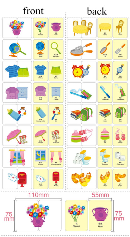 Baby Puzzle Montessori Educational Toys Wood 3D Puzzle Games Iron Box children Puzzles Jigsaw Wooden Puzzles For Kids 2 3 4 Year - Happy Bambino