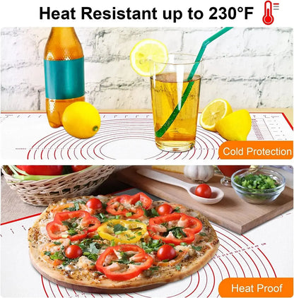 1PCS Kneading Dough Mat Silicone Baking Mat Pizza Cake Dough Maker Kitchen Cooking Grill Gadgets Bakeware - Happy Bambino