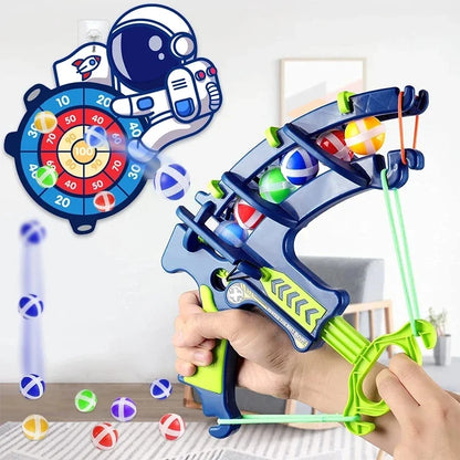 Educational Games Dart Board Baby Toy Stickey Ball Dart Indoor Sports Child Montessori Games for Children 3 to 7 Years - Happy Bambino
