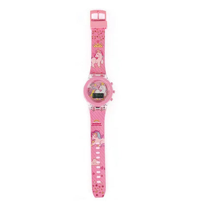 Flash Light Spiderman Kids Watches For Boys Cartoon Hello Kitty Mickey Children Watch Girls Student Clock Gifts free shipping - Happy Bambino