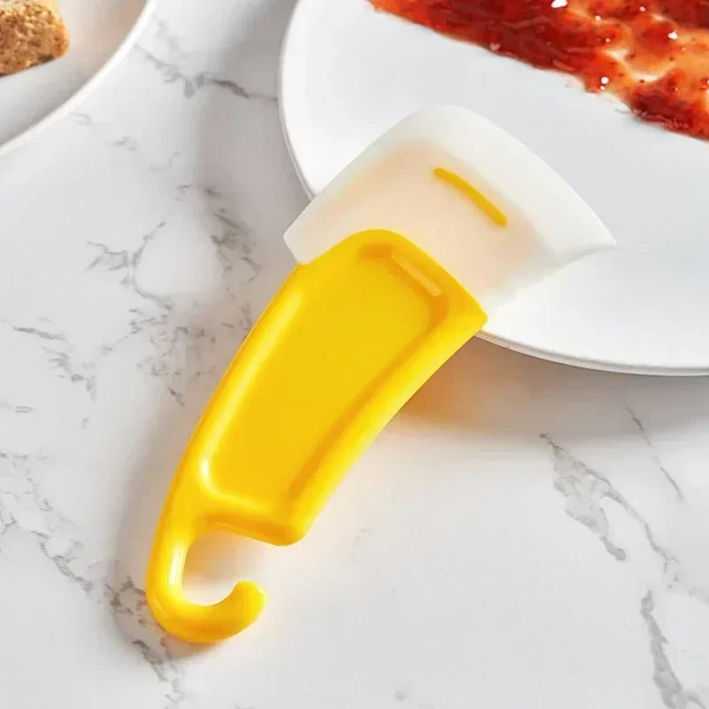 Cleaning Silicone Spatula Kitchen Scraper Soft Blade Scraper Brush Dirty Pan Pot Dishes Cleaner Tools Silicone Kitchen Utensils - Happy Bambino