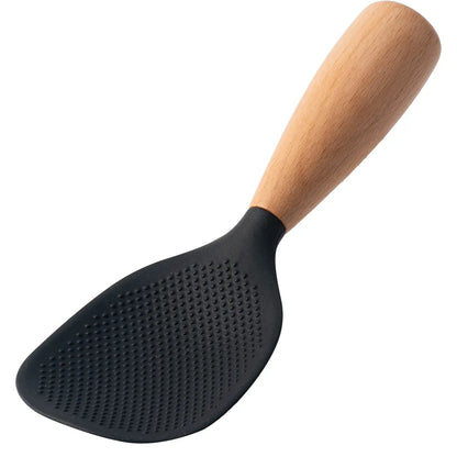 NEW Silicone Spatula Non Stick Pan Wooden Handle Silicone Vegetable Heat-resistant Silicone Cooking Spatula Spoon Kitchen tool - Happy Bambino