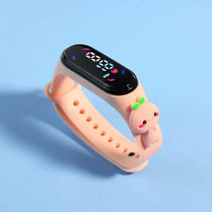 Fashion Mickey Children Watches For Girls Electronic Bracelet Sports Touch LED Spiderman Doll Kids Watch Women Waterproof Clock - Happy Bambino
