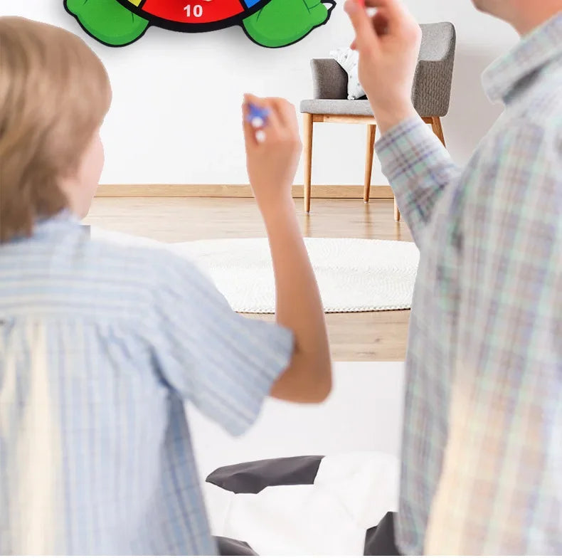 Educational Games Dart Board Baby Toy Stickey Ball Dart Indoor Sports Child Montessori Games for Children 3 to 7 Years - Happy Bambino